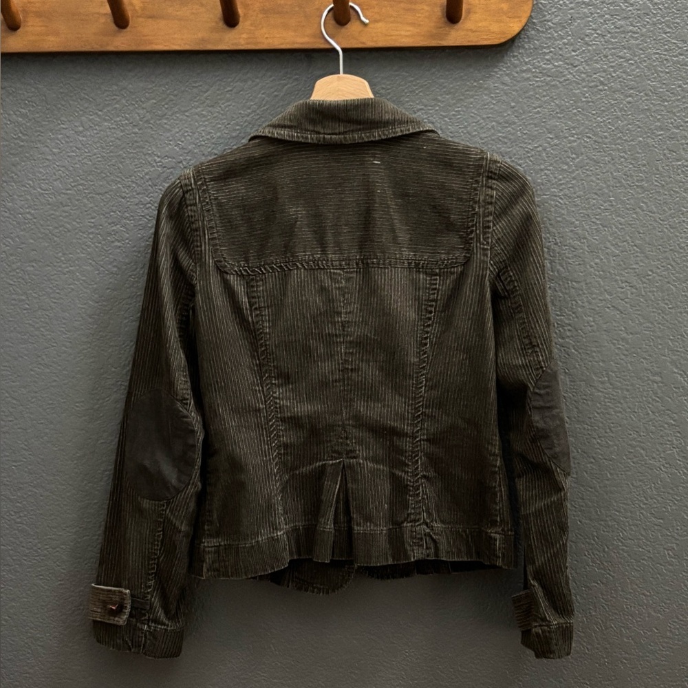 🕊️ LOFT Dark Olive Gray Corduroy Petites Blazer - Picture 13 of 16